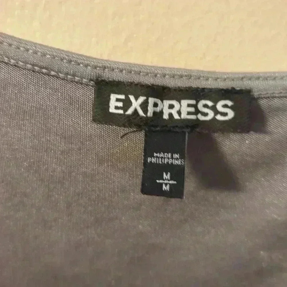Express, black and gray medium size tank top - Picture 2 of 4